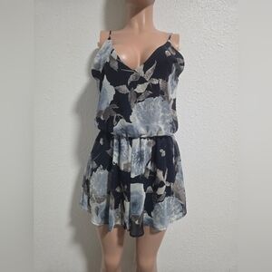 Final Touch Blue Floral Jumpsuit